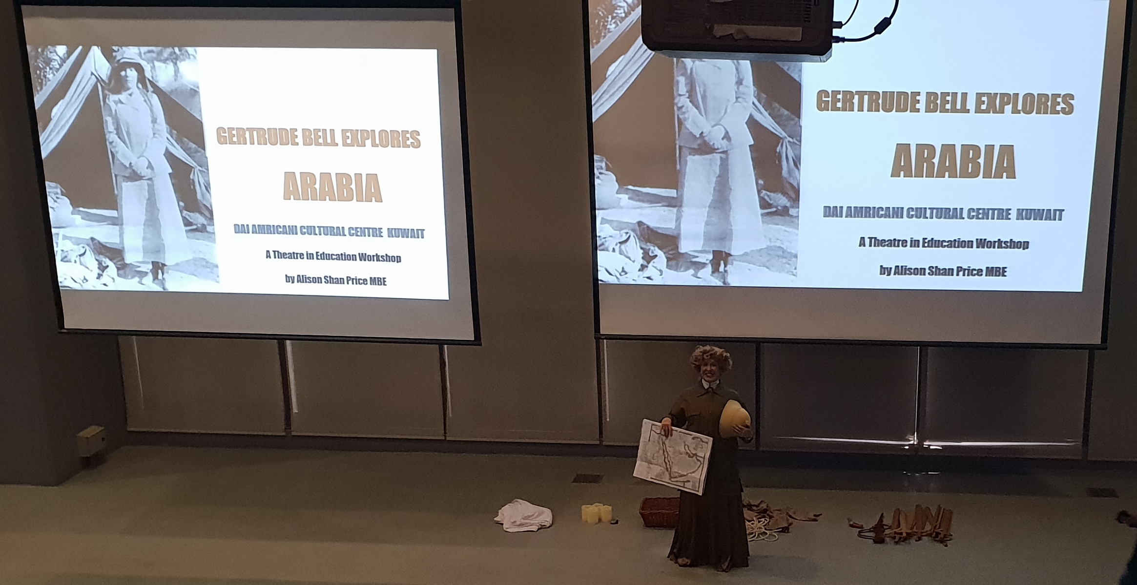 Alison Shan Price MBE as Gertrude Bell